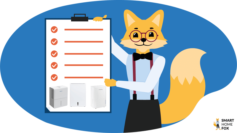 Der Smart-Home-Fox Experte steht mit einer Checkliste bei der Luftentfeuchter Kaufempfehlung zur Hilfe.